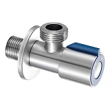Кран Mixxus VAL-03 1/2"-3/4" для подключения сантехприборов нержавеющая сталь SUS 304 синий         