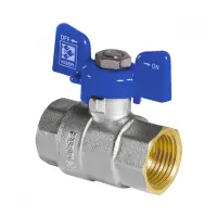 Шаровый кран Koer 3/4" Бабочка В/В вода KR.217.B Blue                                               