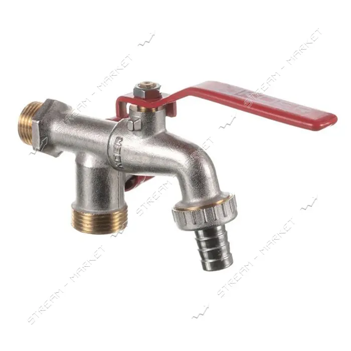 Кран полива Koer KR.248 с дополнительным выходом 1/2"                                               