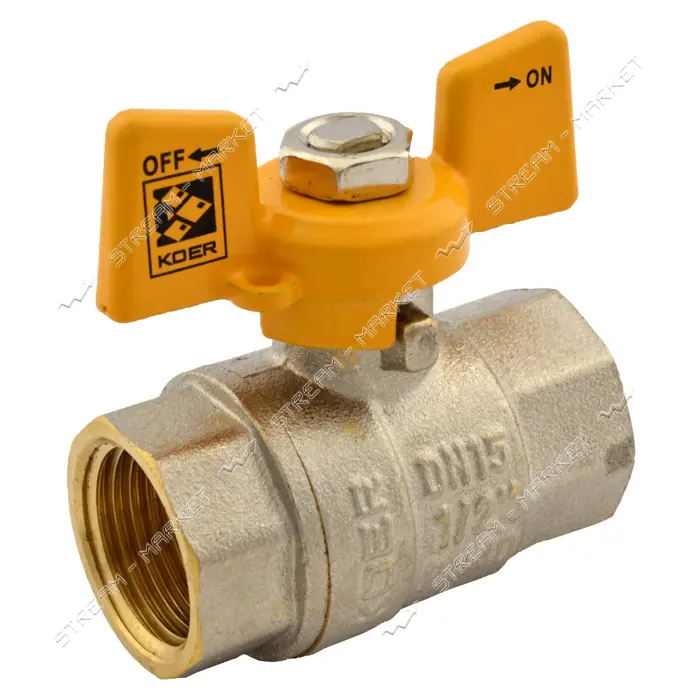 Шаровый кран Koer prof 1/2" В/В газ                                                                 