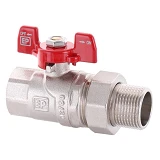 Кран с американкой Europroduct EP.310-3/4" В/Н бабочка красный