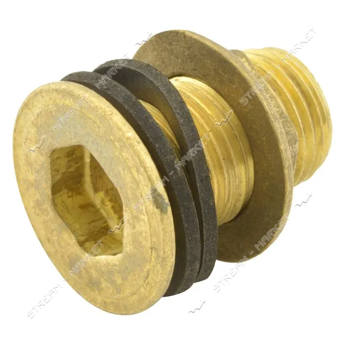 Врезка в бак латунная 1/2"                                                                          