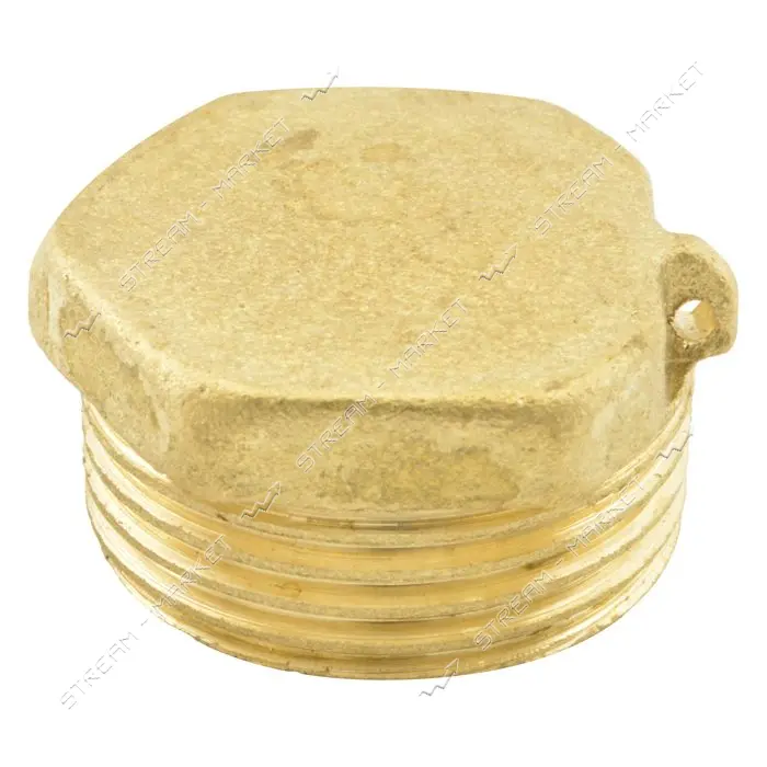 Заглушка латунная 3/4"Н под пломбу