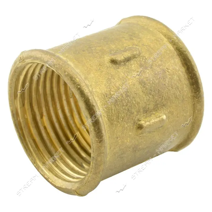 Муфта латунная 3/4"Вх3/4"В 20мм