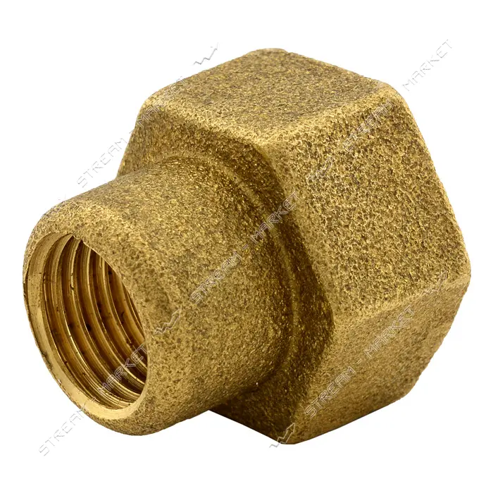 Муфта латунь 1/4"В-1/2"В под маномемтр 8-15мм                                                       