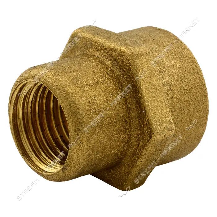 Муфта латунь 1/4"В-3/8"В под маномемтр 8-12мм