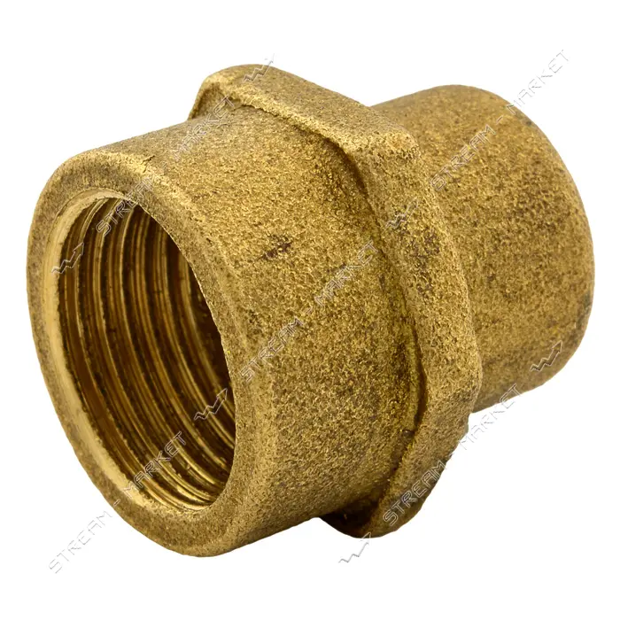 Муфта латунь 1/4"В-3/8"В под маномемтр 8-12мм