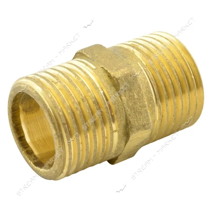Ниппель латунный 1/2"Нх1/2"Н длинный 15-15мм