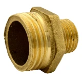 Ниппель латунь 1/4"Н-1/2Н под манометр 8-15мм                                                       