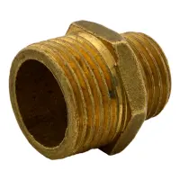 Ніпель латунь 1/4"Н-3/8Н під манометр 8-12мм                                                        