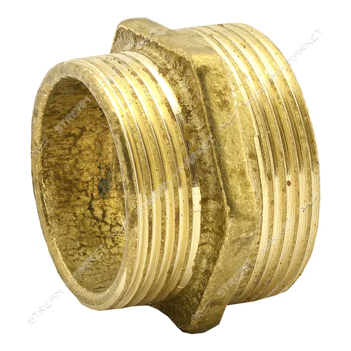 Ниппель латунный 1 1/2"Нх1 1/4"Н 40-32мм                                                            