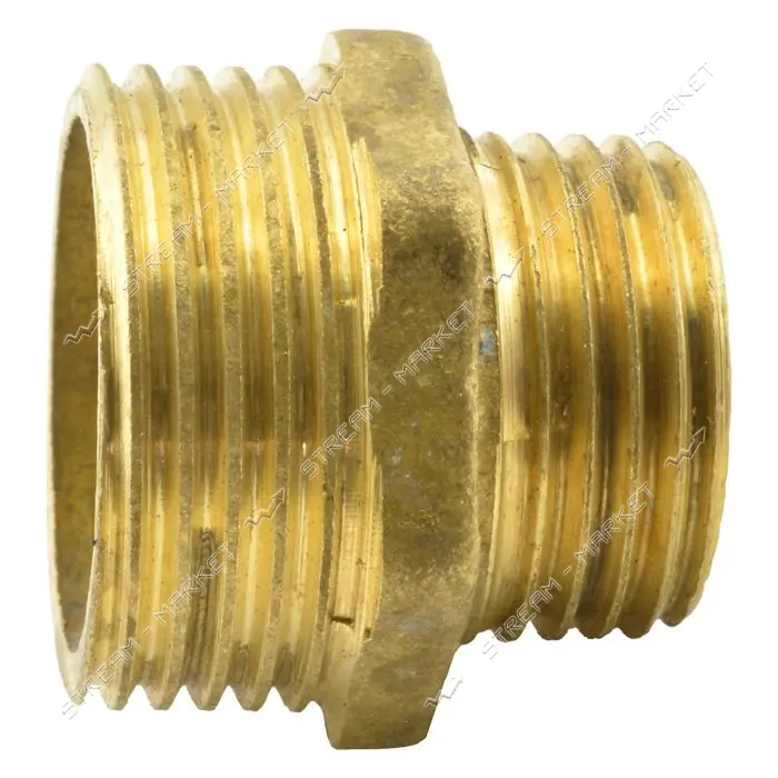 Ниппель латунный 1/2"Нх3/4"Н 15-20мм                                                                