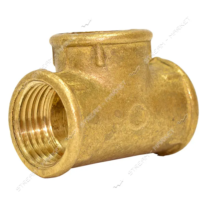 Тройник латунный 3/4"Вх3/4"Вх3/4"В