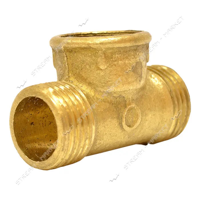 Тройник латунный 3/4"Нх1/2"Вх3/4"Н