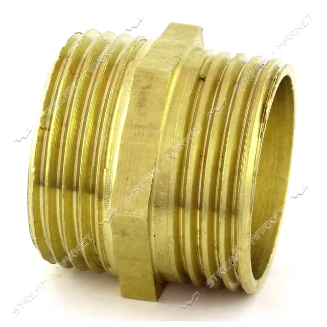 Ниппель латунный 1/2"Нх1/2"Н RS                                                                     