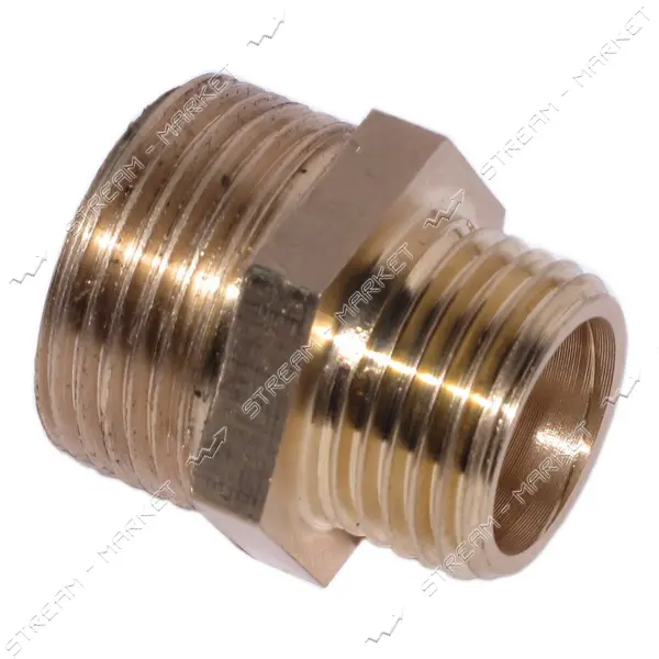 Ниппель латунный 1/2"Нх3/4"Н RS
