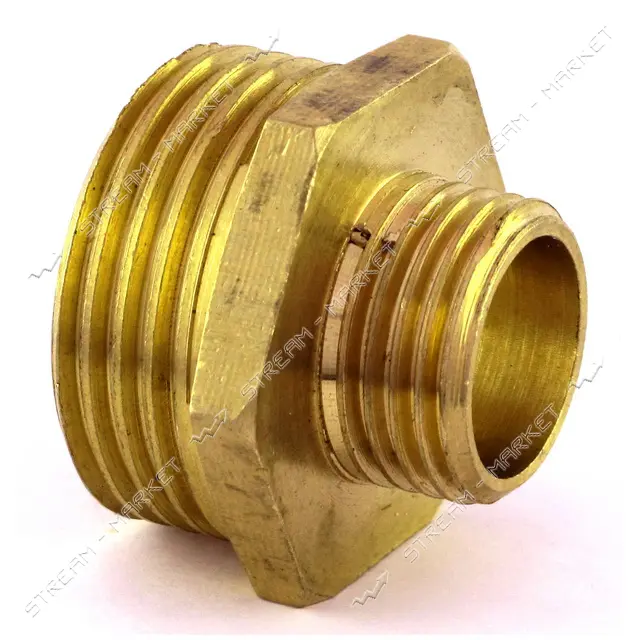 Ниппель латунный 1"Нх1/2"Н RS                                                                       