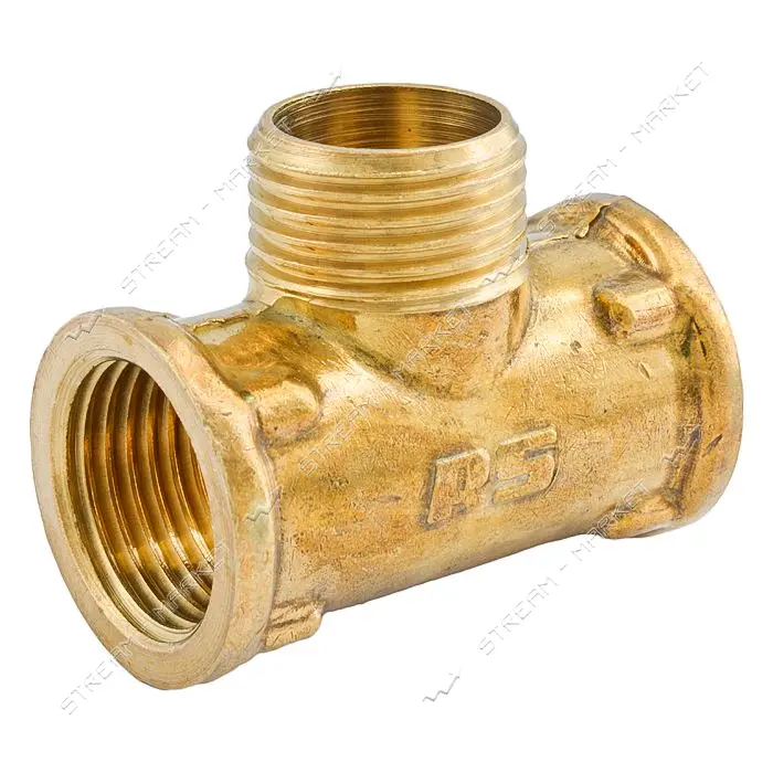 Тройник латунный 1/2"Вх1/2"Нх1/2"В RS                                                               