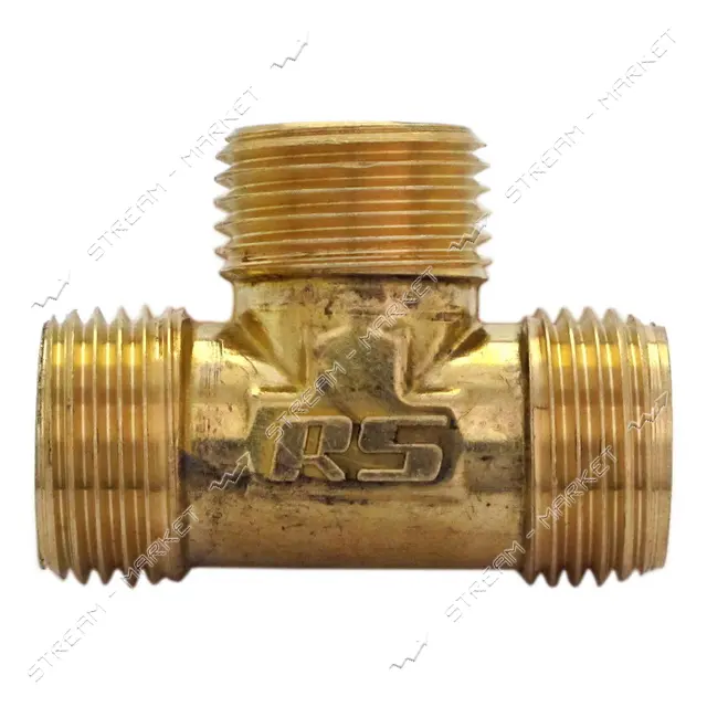 Тройник латунный 1/2"Нх1/2"Нх1/2"Н RS                                                               