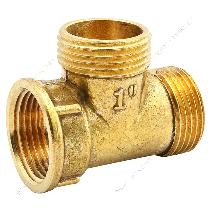 Тройник латунный 1/2"Вх1/2"Нх1/2"Н RS                                                               