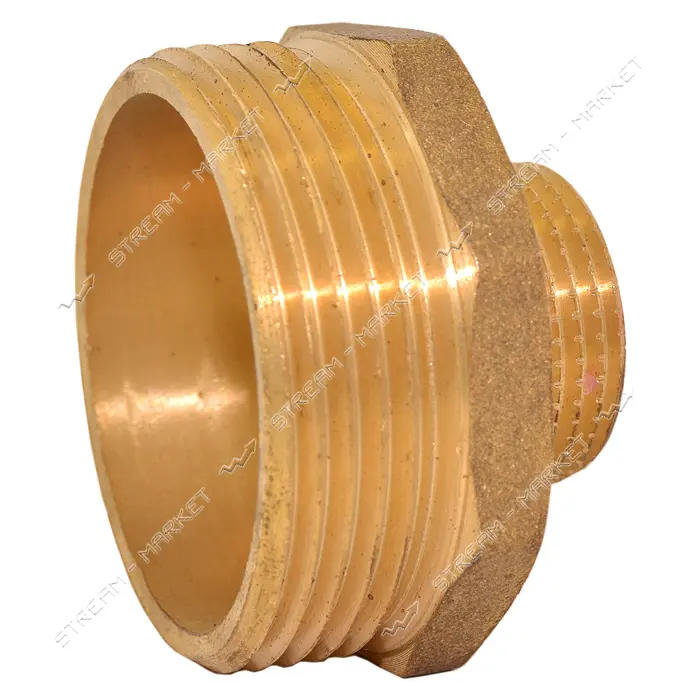 Ниппель латунный 1 1/2"Нх3/4"Н RS