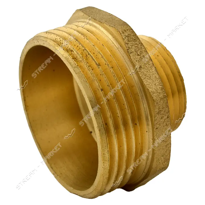 Ниппель латунный 1 1/4"Нх3/4"Н RS                                                                   