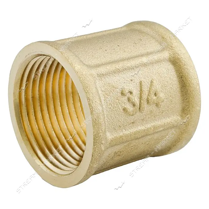 Муфта латунная 3/4"Вх3/4"В RS                                                                       