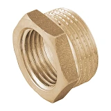 Переходник латунный RS 1/2"Нх3/8"В