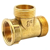 Тройник латунный 1"Вх1"Нх1"Н RS
