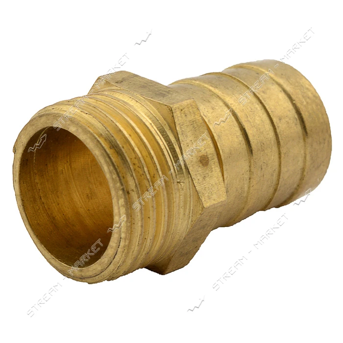 Штуцер латунный 1/2"Н d18 RS