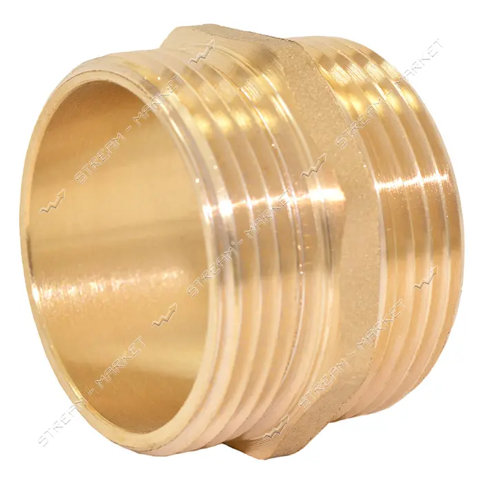 Ниппель латунный 1 1/4"Нх1 1/4"Н RS                                                                 