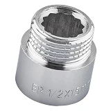 Удлинитель Europroduct EP.E015.Chr латунь 1/2" В/Н L15мм хром