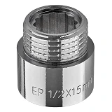 Удлинитель Europroduct EP.E015.Chr латунь 1/2" В/Н L15мм хром
