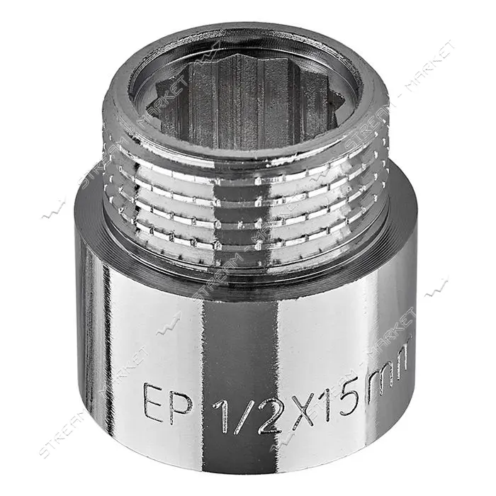Удлинитель Europroduct EP.E015.Chr латунь 1/2" В/Н L15мм хром