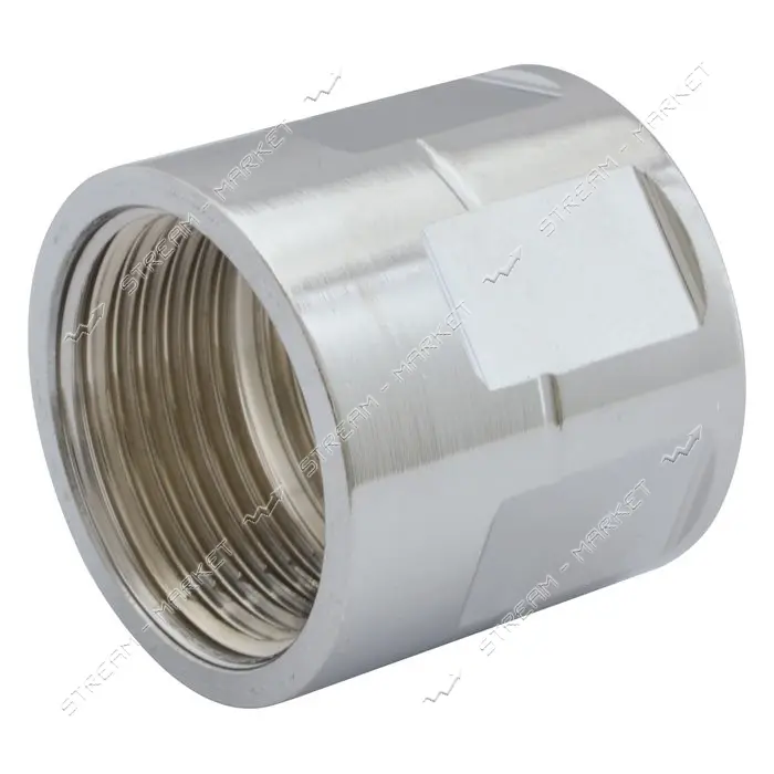 Муфта RS нержавейка 3/4"В-3/4"В 20мм никель