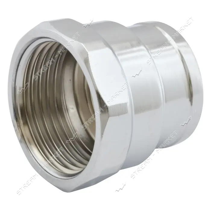 Муфта RS нержавейка 1/2"В-3/4"В 15-20мм никель                                                      