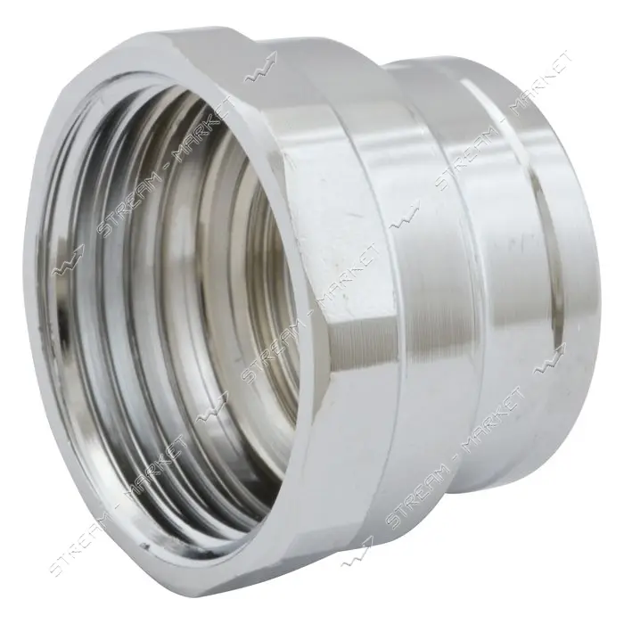 Муфта RS нержавейка 3/4"В-1"В 20-25мм никель