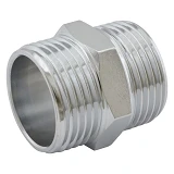Ниппель RS нержавейка 3/4"Н-3/4"Н 20мм никель