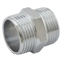 Ниппель RS нержавейка 3/4"Н-3/4"Н 20мм никель                                                       