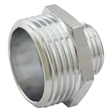 Ниппель RS нержавейка 1/2"Н-1"Н 15-25мм никель                                                      
