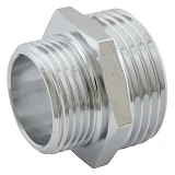Ниппель RS нержавейка 3/4"Н-1"Н 20-25мм никель