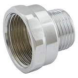 Переходник RS нержавейка 1/2"Н-3/4"В 15-20мм никель