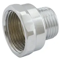 Переходник RS нержавейка 1/2"Н-3/4"В 15-20мм никель                                                 