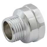 Переходник RS нержавейка 1/2"Н-3/4"В 15-20мм никель
