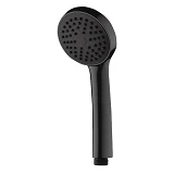 Лейка для душа Zerix SH-01 BLACK без переключения в пакете                                          