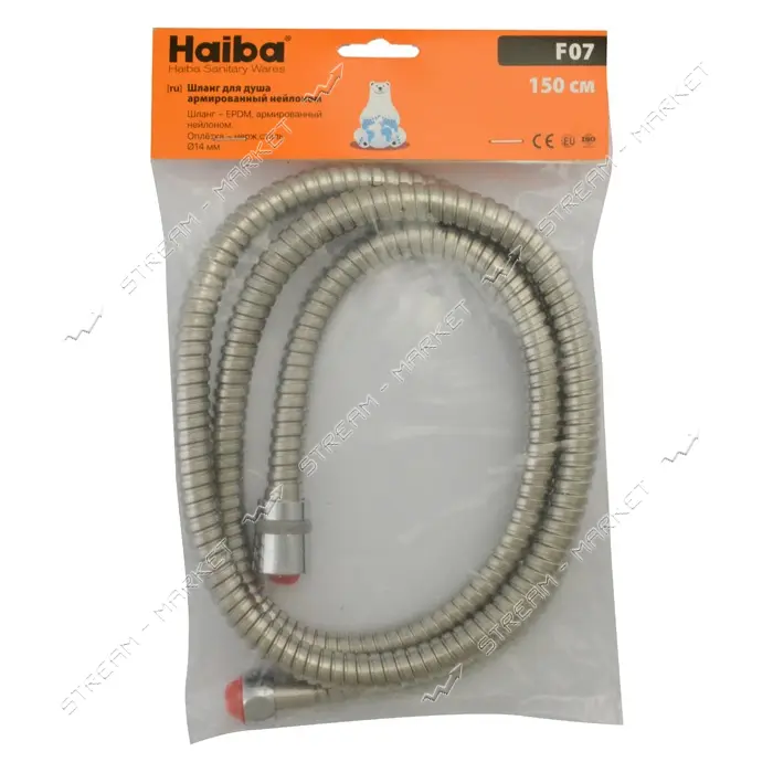 Шланг Haiba Chr.F07 армированный нейлоном 150см