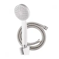 Набор для душа Zerix Shower SET-02W шланг лейка кронштейн белый                                     