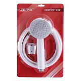 Набор для душа Zerix Shower SET-02W шланг лейка кронштейн белый