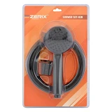 Набор для душа Zerix Shower SET-02B шланг лейка кронштейн черный                                    