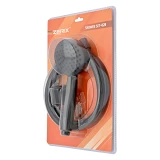 Набор для душа Zerix Shower SET-02B шланг лейка кронштейн черный                                    